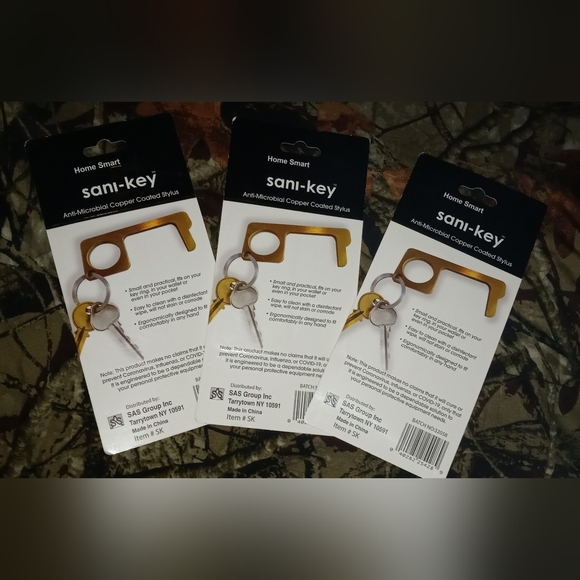 Home Smart SANI-KEY No Touch Copper-coated Stylus Anti-Microbial NWT - Picture 4 of 4